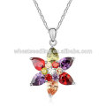 new trendy AAA Zircon high qualtiy Platinum Plated Elegant Pendant zircon pendentNecklace